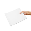 Olympia Kristallon gebogene quadratische Melaminplatte, weiß, 300 mm