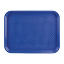 Olympia Kristallon Fast-Food-Tablett aus Polypropylen, blau, klein, 345 mm