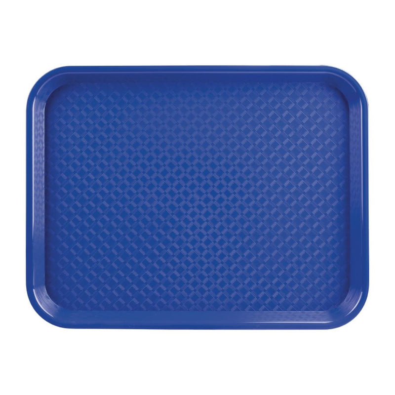 Olympia Kristallon Fast-Food-Tablett aus Polypropylen, blau, klein, 345 mm