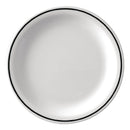 Olympia Kristallon Black Band Melamine Dinner Plates 230mm (Pack of 12)