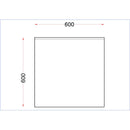 Holmes Stainless Steel Wall Table with Upstand 600mm