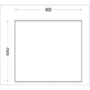Holmes Stainless Steel Wall Table with Upstand 900mm