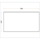 Holmes Stainless Steel Wall Table with Upstand 1500mm