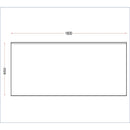 Holmes Edelstahl-Wandtisch mit Aufkantung 1800 mm