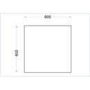 Holmes Edelstahl-Mitteltisch 600 mm