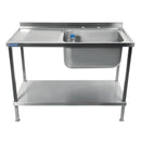 Holmes Fully Assembled Stainless Steel Sink Left Hand Drainer 1000mm