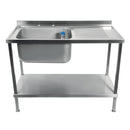 Holmes Fully Assembled Stainless Steel Sink Right Hand Drainer 1500mm