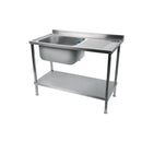 Holmes Fully Assembled Stainless Steel Sink Right Hand Drainer 1200mm