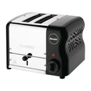 Rowlett Esprit 2-Slot-Toaster Jet Black mit 2 zusätzlichen Elementen und Sandwichkäfig