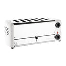 Rowlett Esprit Toaster Weiß 6 Schlitze mit 2x zusätzlichen Elementen und Sandwichkäfig