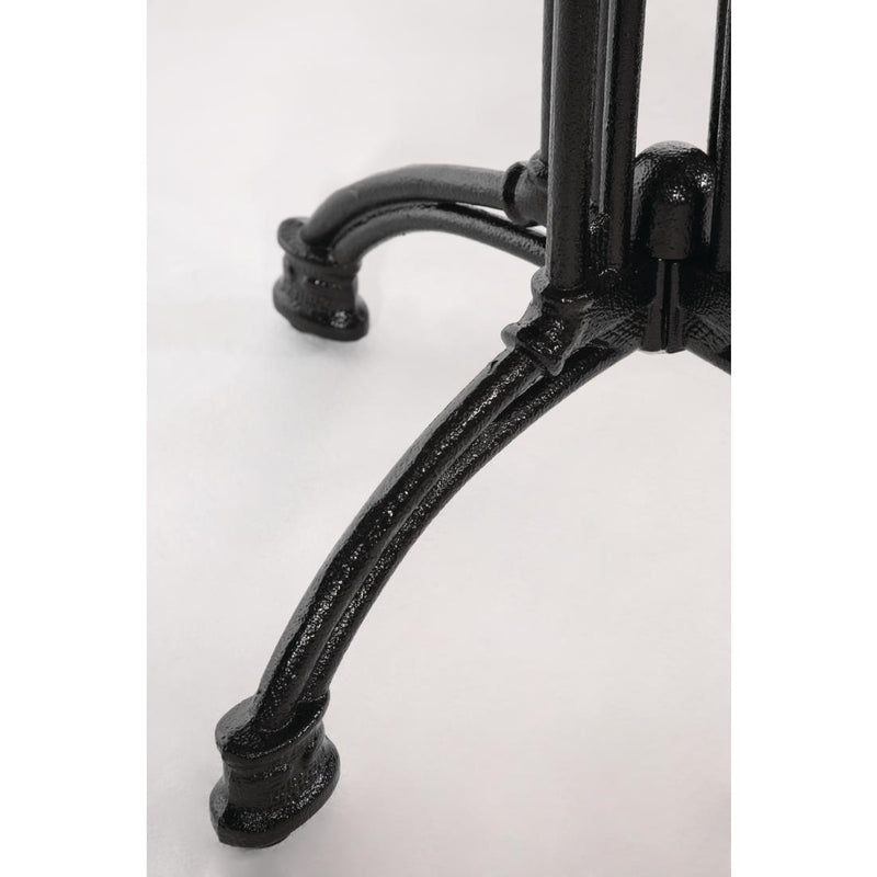 Bolero Cast Iron Decorative Brasserie Table Leg Base