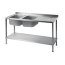 Holmes Fully Assembled Stainless Steel Sink Right Hand Drainer 1800mm