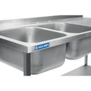Holmes Fully Assembled Stainless Steel Sink Right Hand Drainer 1800mm