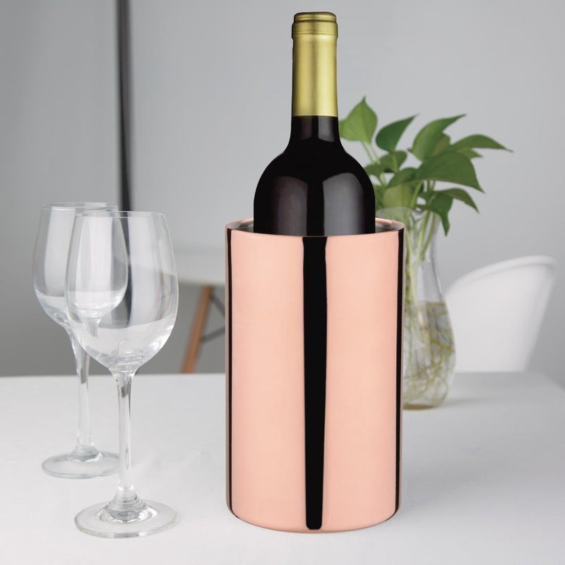 Olympia Copper Plated Wine Cooler