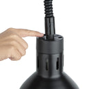 Einziehbare Buffalo-Wärmelampe mit mattschwarzer Oberfläche