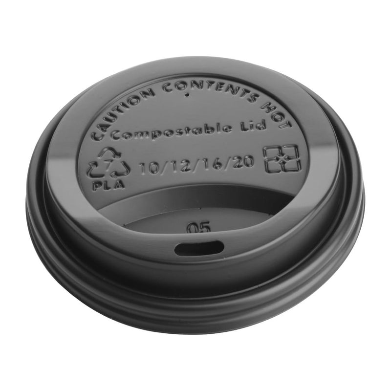 Fiesta Compostable Coffee Cup Lids 340ml / 12oz (Pack of 50)