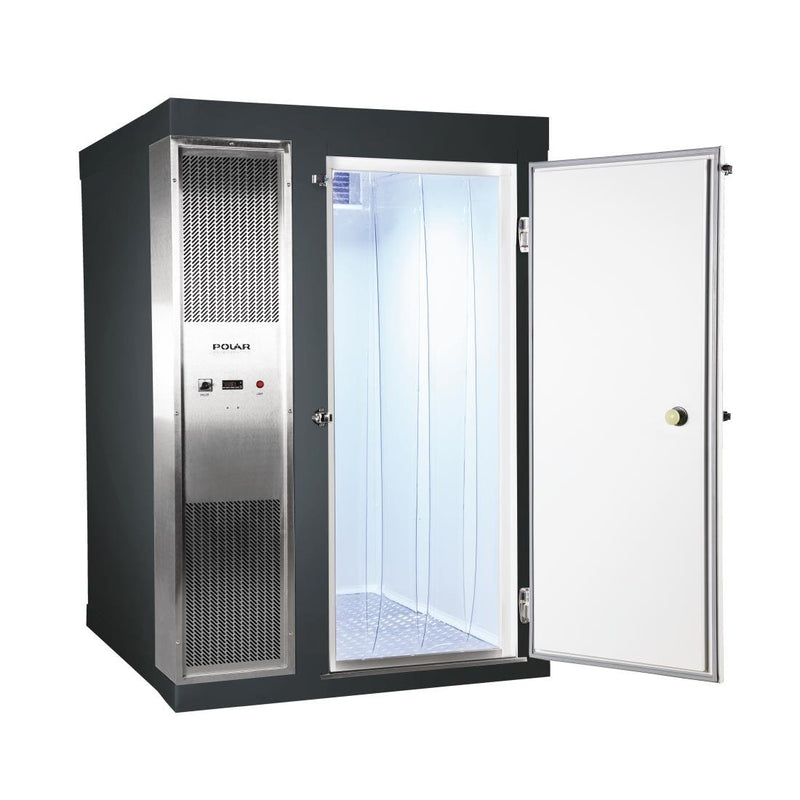 Polar U-Serie 2,1 x 2,1 m integrierter begehbarer Gefrierschrank, Grau