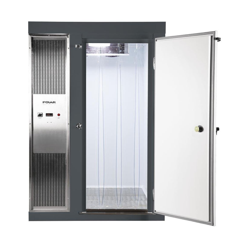 Polar U-Serie 2,1 x 2,1 m integrierter begehbarer Gefrierschrank, Grau