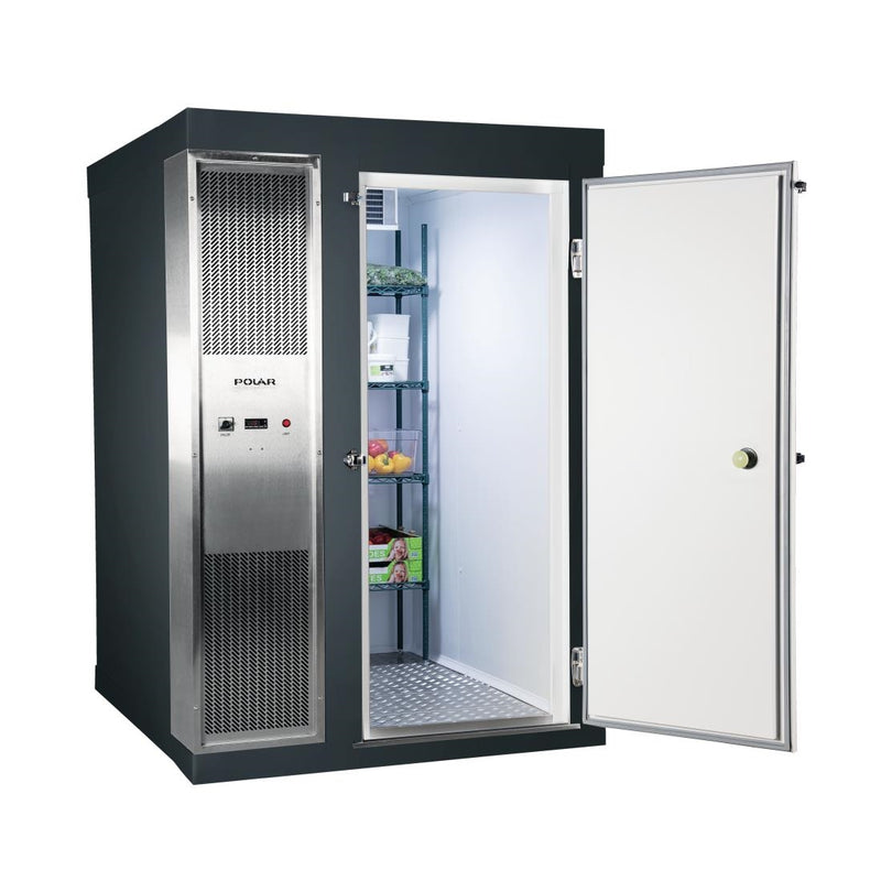 Polar U-Serie 2,1 x 1,8 m integrierter begehbarer Gefrierschrank, Grau