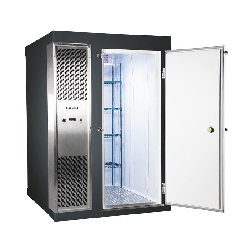 Polar U-Serie 1,8 x 2,1 m integrierter begehbarer Gefrierschrank, Grau