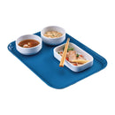 Plateau antidérapant rectangulaire en fibre de verre Cambro EpicTread bleu 350 mm