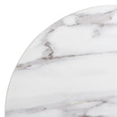 Bolero Pre-drilled Round Table Top Marble Effect 600mm