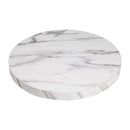 Bolero Pre-drilled Round Table Top Marble Effect 600mm