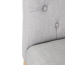 Bolero Chiswick Button Esszimmerstühle, Französisches Grau, 2 Stück