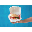 Fiesta Compostable Bagasse Burger Boxes with Side Ridges 152mm (Pack of 500)