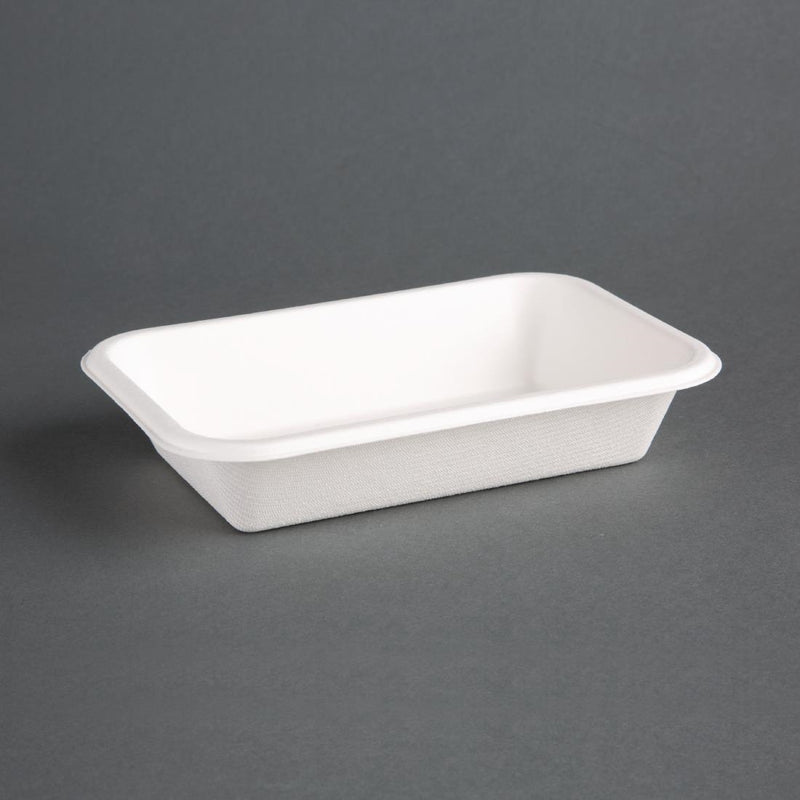 Fiesta Kompostierbare Bagasse-Lebensmitteltabletts, 16 oz (50 Stück)