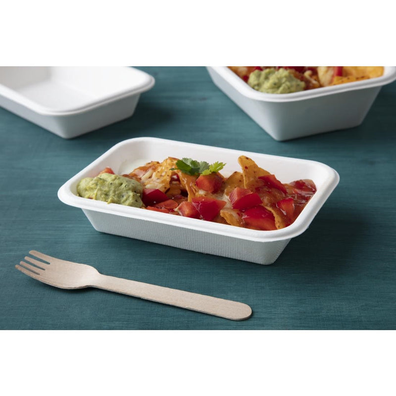 Fiesta Kompostierbare Bagasse-Lebensmitteltabletts, 16 oz (50 Stück)