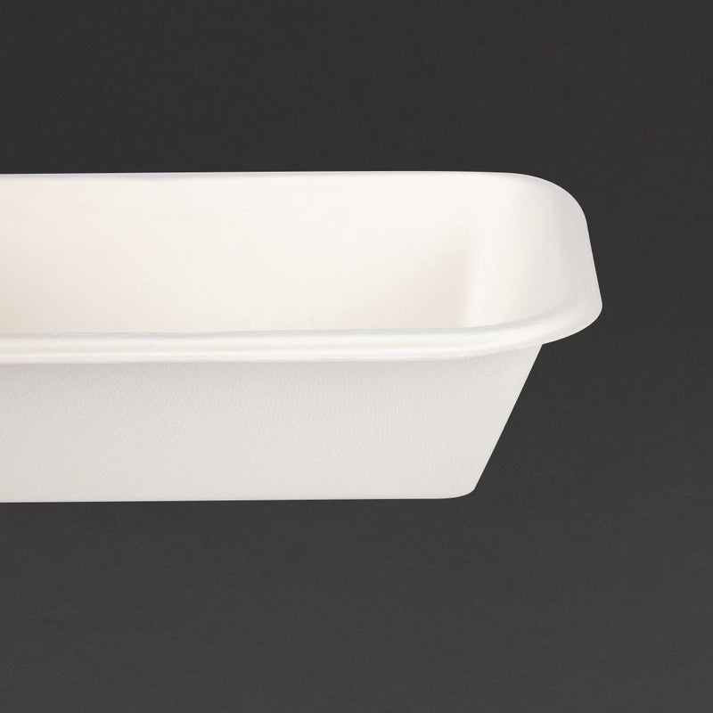 Fiesta Kompostierbare Bagasse-Lebensmitteltabletts, 32 oz (50 Stück)