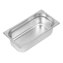 Vogue Heavy Duty Stainless Steel 1/3 Gastronorm Tray 100mm