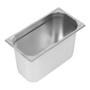 Vogue Heavy Duty Stainless Steel 1/3 Gastronorm Tray 200mm