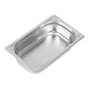 Vogue Heavy Duty Stainless Steel 1/4 Gastronorm Tray 65mm