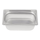 Vogue Heavy Duty Stainless Steel 1/4 Gastronorm Tray 100mm