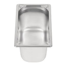 Vogue Heavy Duty Stainless Steel 1/4 Gastronorm Tray 150mm
