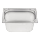 Vogue Heavy Duty Stainless Steel 1/4 Gastronorm Tray 150mm