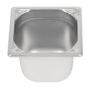 Vogue Heavy Duty Stainless Steel 1/6 Gastronorm Tray 150mm
