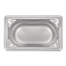 Vogue Heavy Duty Stainless Steel 1/9 Gastronorm Tray 100mm