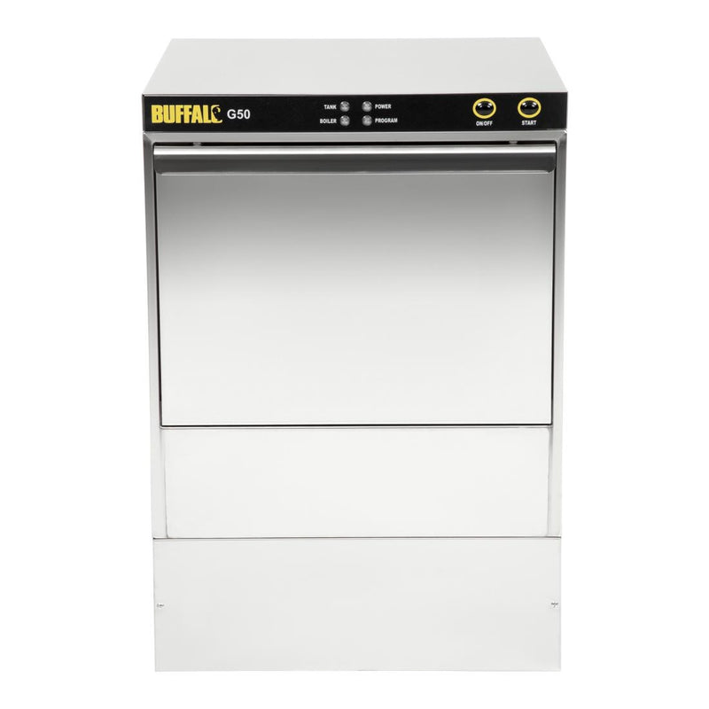 Buffalo Undercounter Glasswasher with Drain Pump 500x500mm Baskets