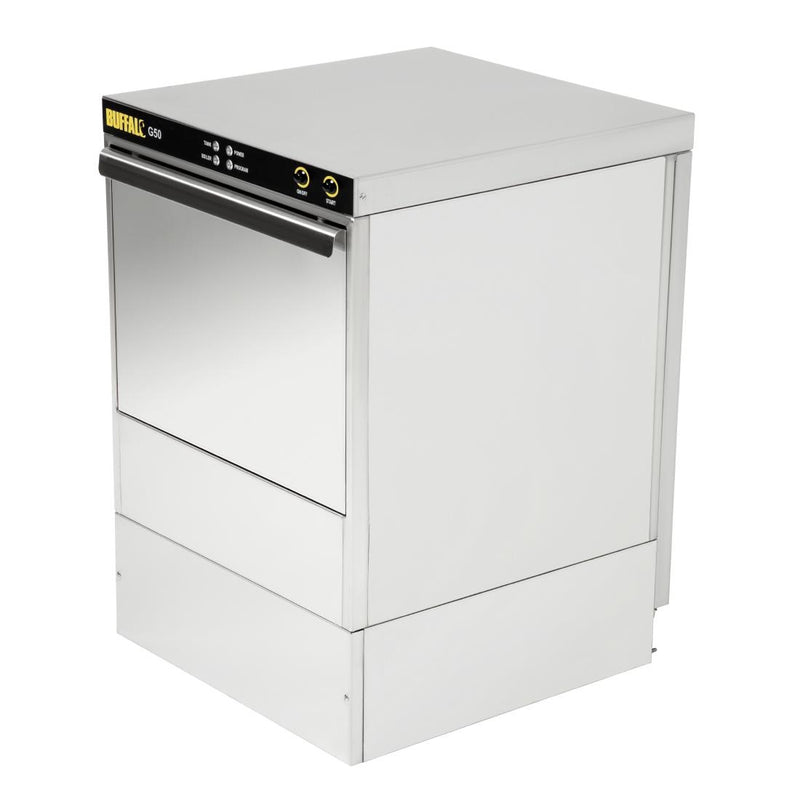 Buffalo Undercounter Glasswasher with Drain Pump 500x500mm Baskets