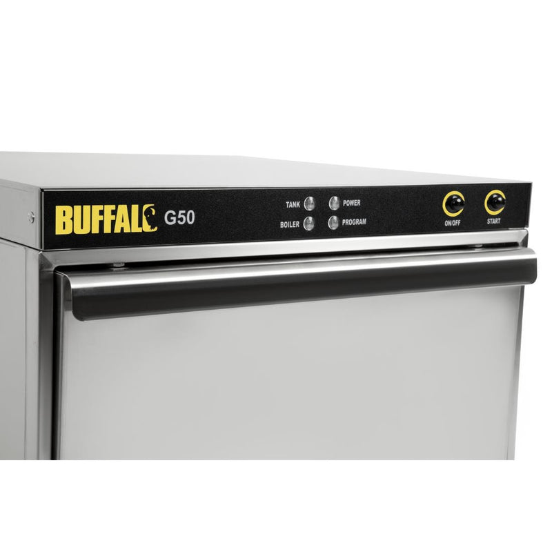 Buffalo Undercounter Glasswasher with Drain Pump 500x500mm Baskets