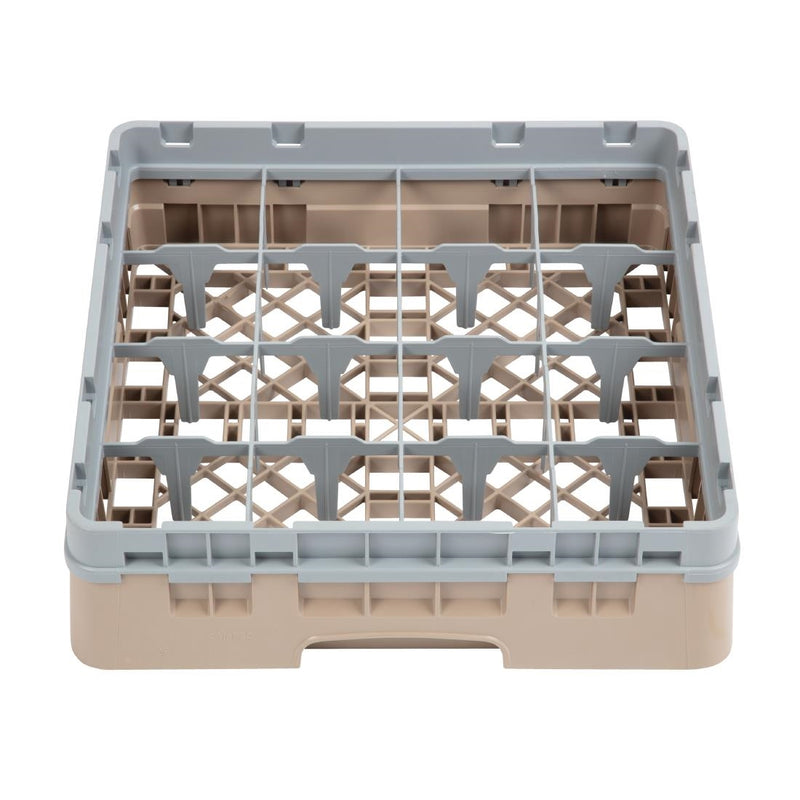 Cambro Camrack Beige 16 Fächer Max. Glashöhe 92 mm