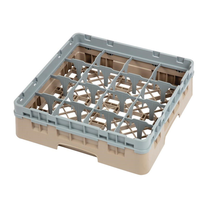 Cambro Camrack Beige 16 Fächer Max. Glashöhe 92 mm