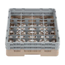 Cambro Camrack Beige 16 Compartments Max Glass Height 133mm