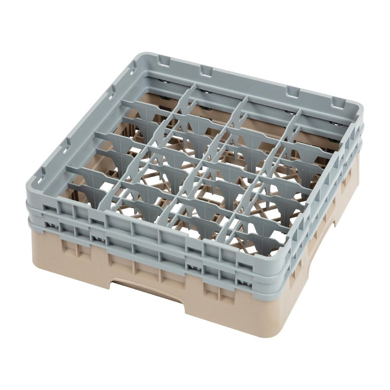 Cambro Camrack Beige 16 Fächer Max. Glashöhe 133 mm