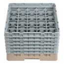 Cambro Camrack Beige 25 Compartiments Hauteur Max du Verre 298mm