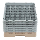 Cambro Camrack Beige 36 Compartments Max Glass Height 257mm