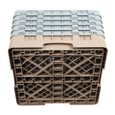 Cambro Camrack Beige 49 Compartiments Hauteur Max du Verre 257mm